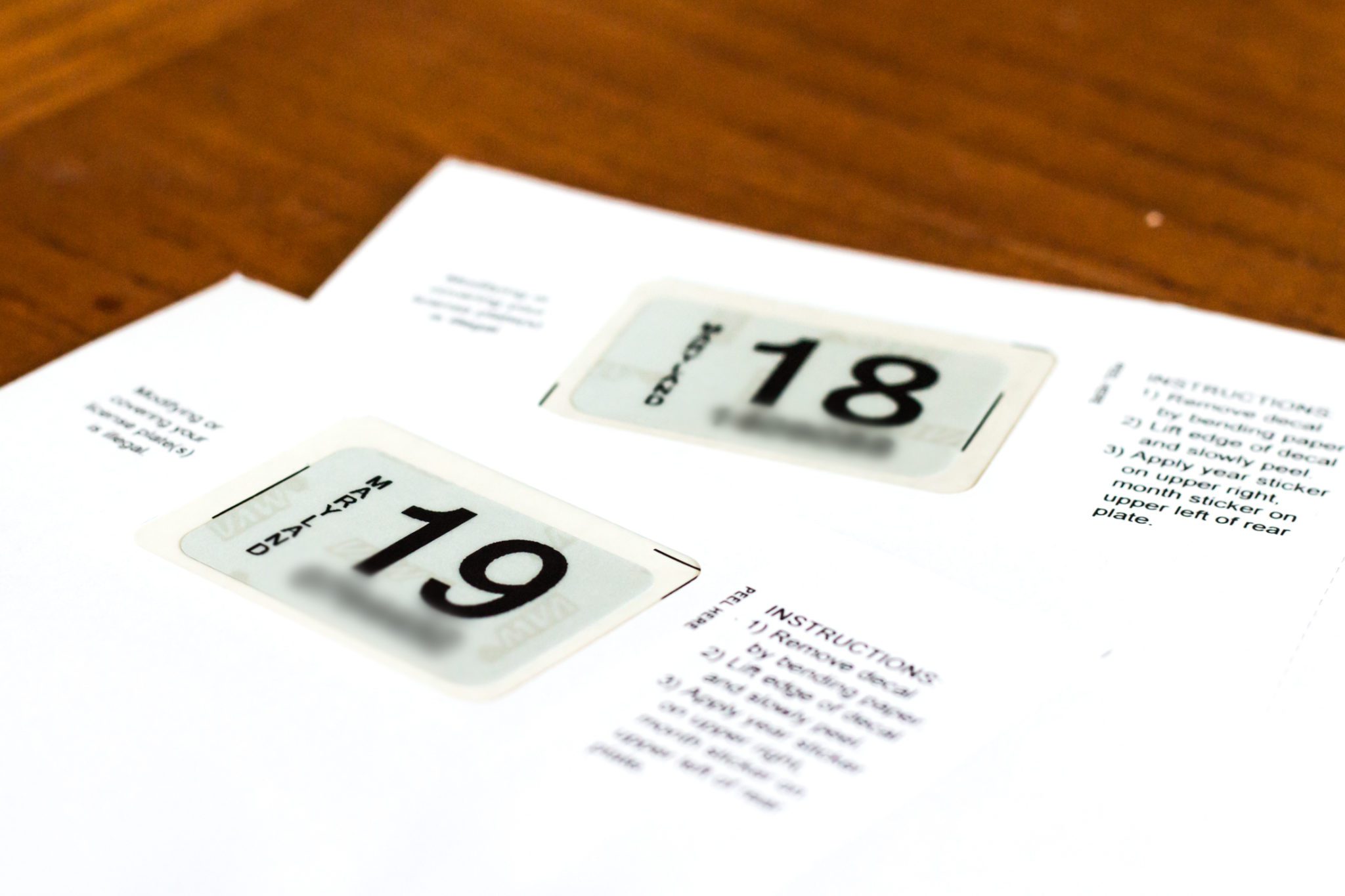 Substitute Stickers/Tags Columbia Tag and Title, LLC